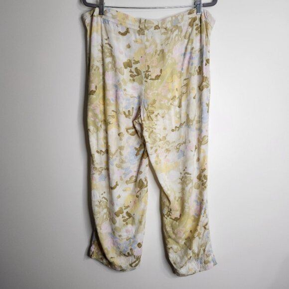 Jams World Vintage Pastel Paint Splatter Pajama Pants Size XL - Picture 8 of 13